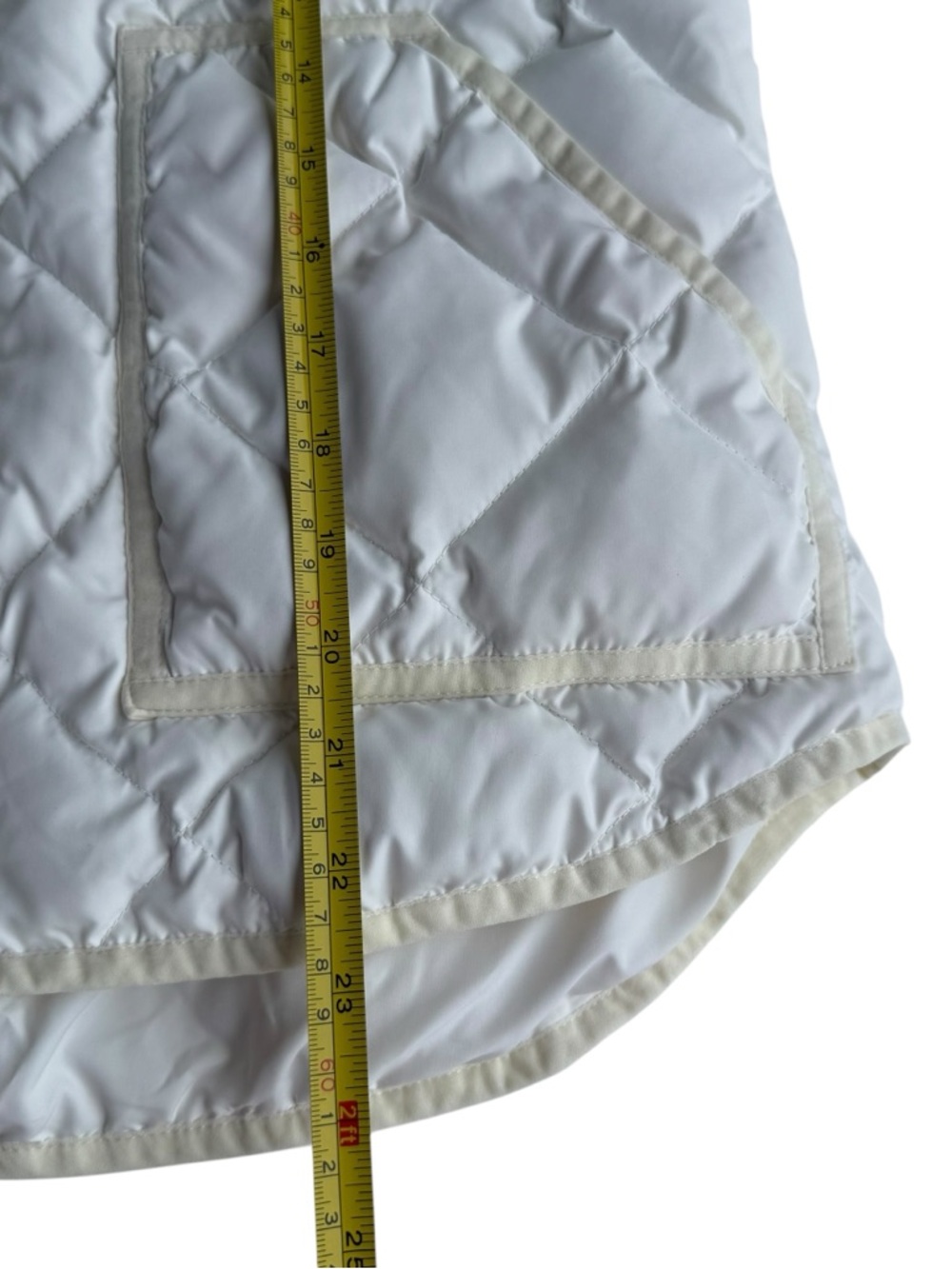 J. Crew Quilted Ivory Vest Size Small - Picture 4 of 6